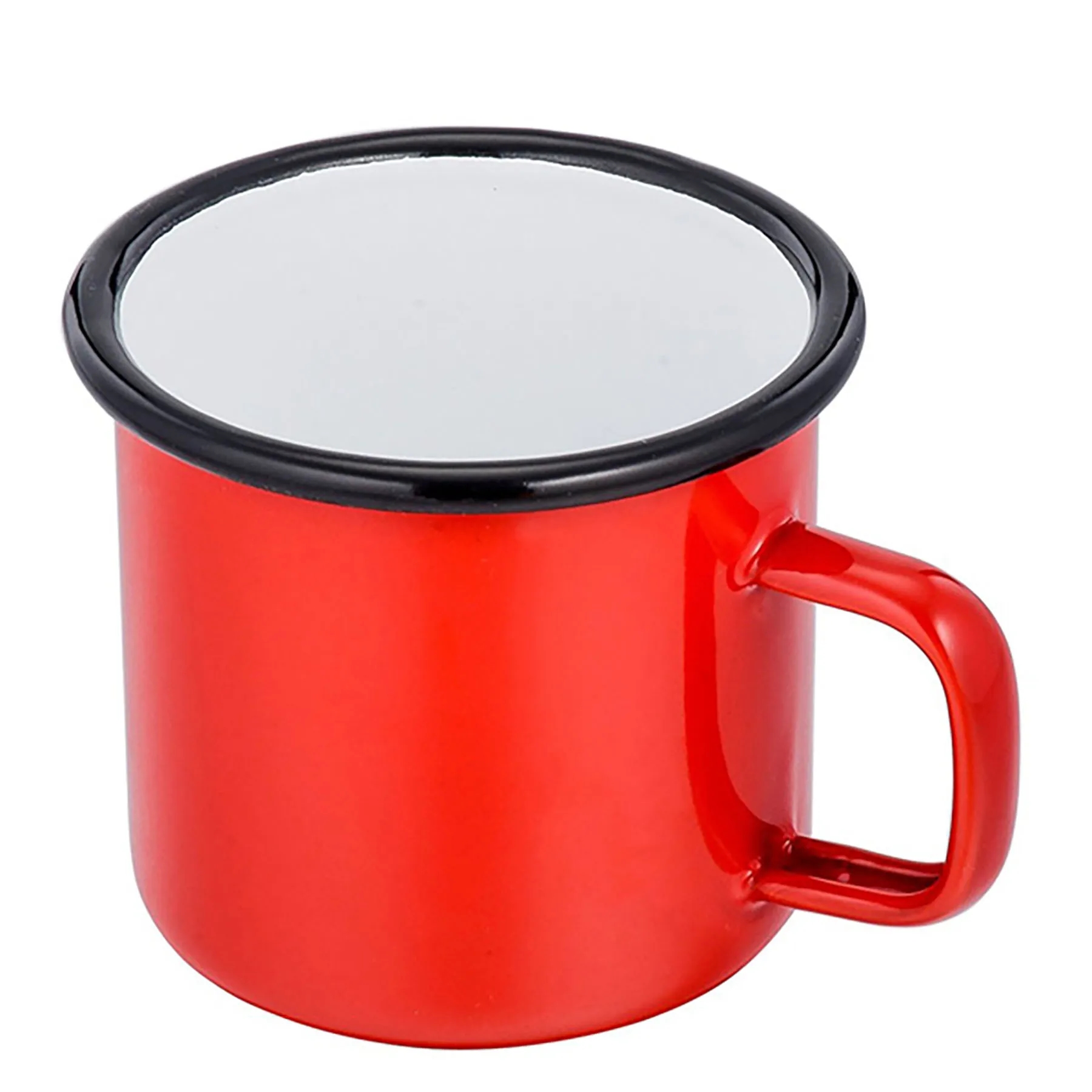 12oz White Enamel Mug 6