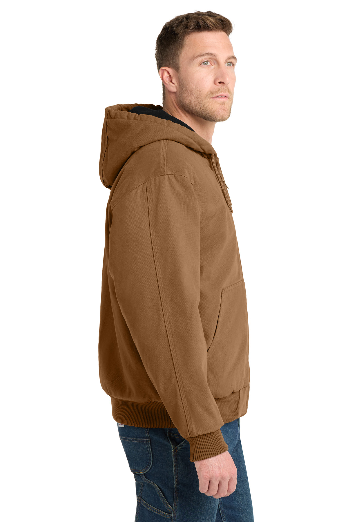 CornerStone Washed Duck Cloth Insulated Hooded Work Jacket. CSJ41 11