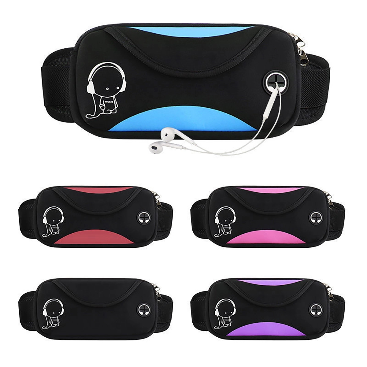 Multi-Purpose Phone Pouch Fanny Pack Running Belt Waist Bag 4