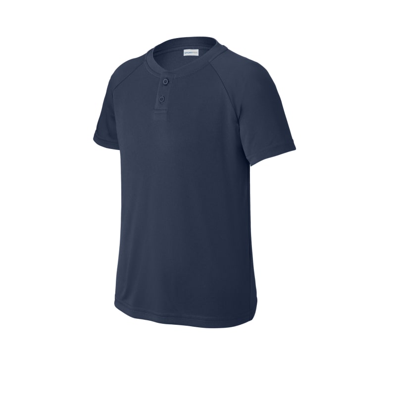 Sport-Tek Youth PosiCharge Competitor 2-Button Henley 6
