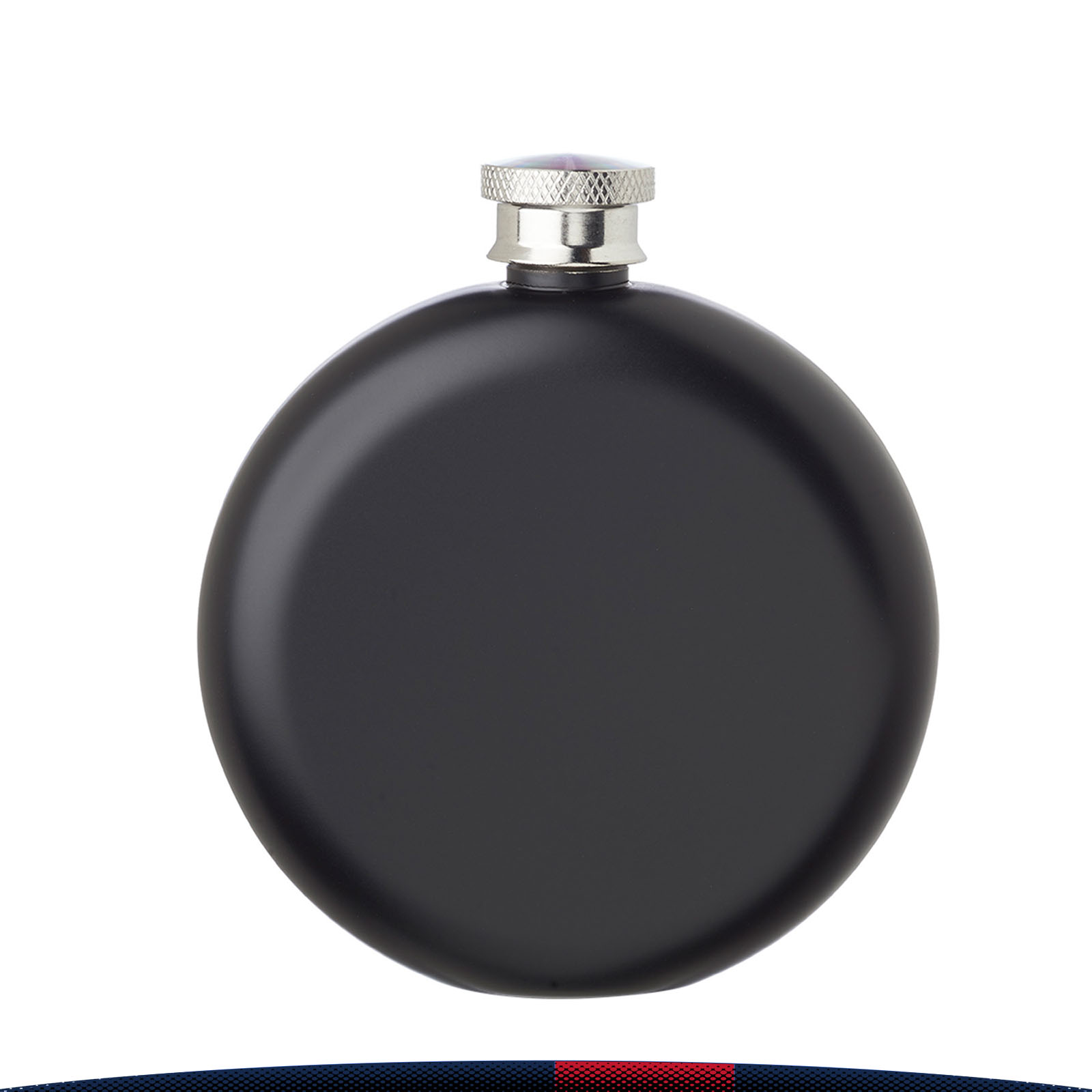 5 oz. Zoria Stainless Steel Hip Flask, custom water bottle with logo imprint 2