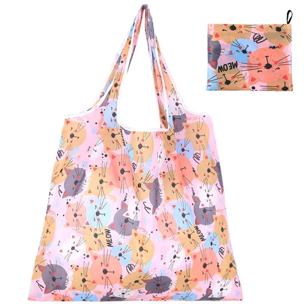 Full Color Wrapables Large Foldable Tote Bag 4