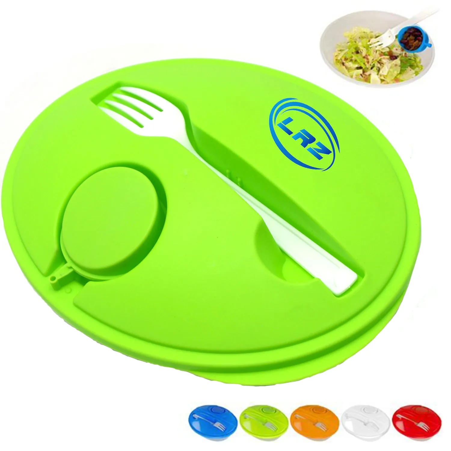 Oval Salad Shaker / Bowl Lunch-To-Go Container 1