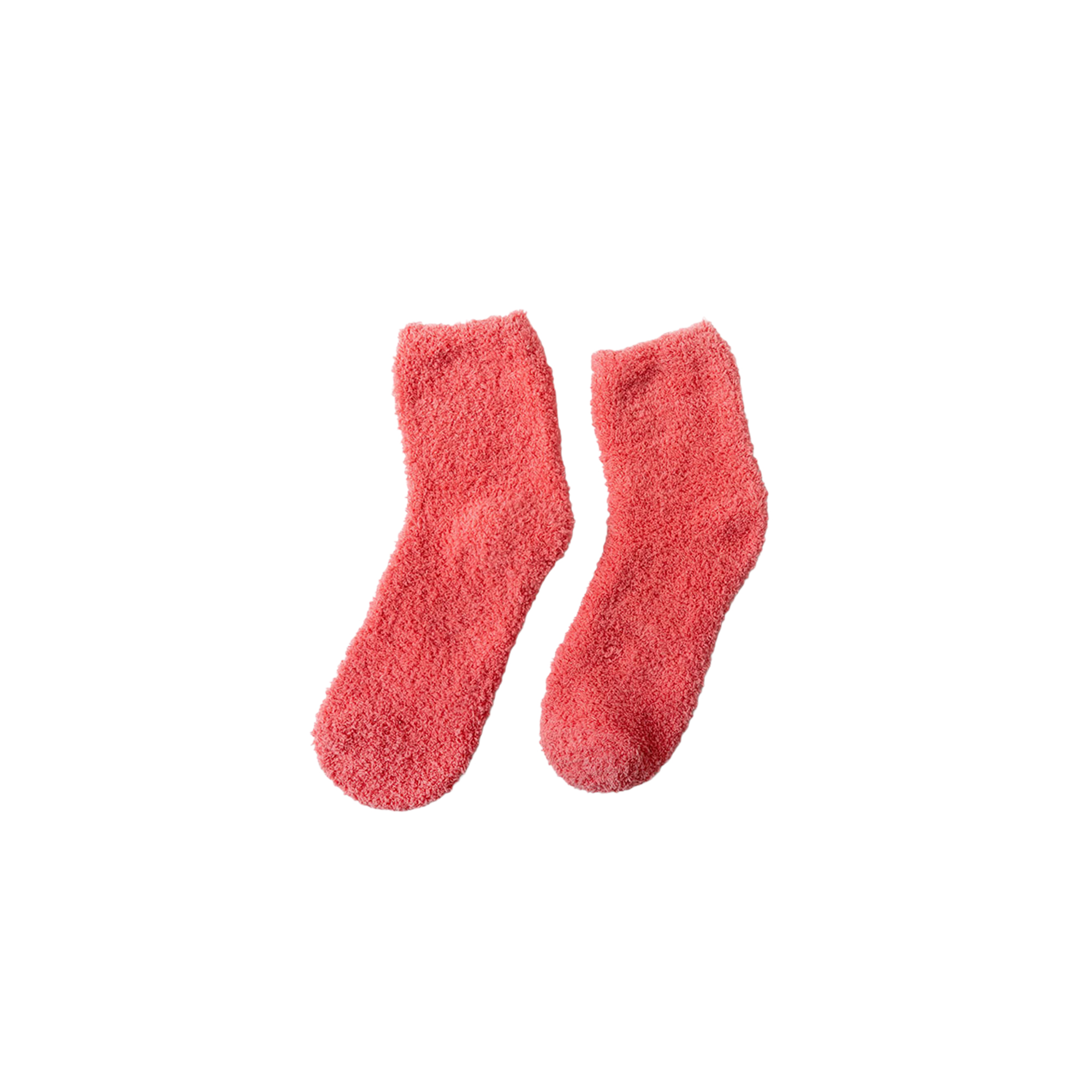 Coral Fleece Christmas Fuzzy Sock Medium Tube 17