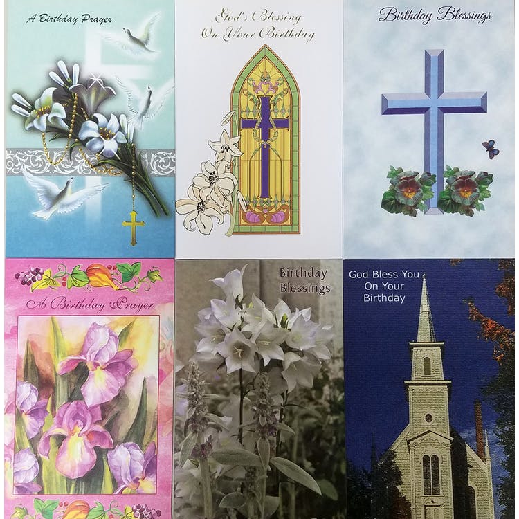 Religious Birthday Cards - 5"x7.75" 2
