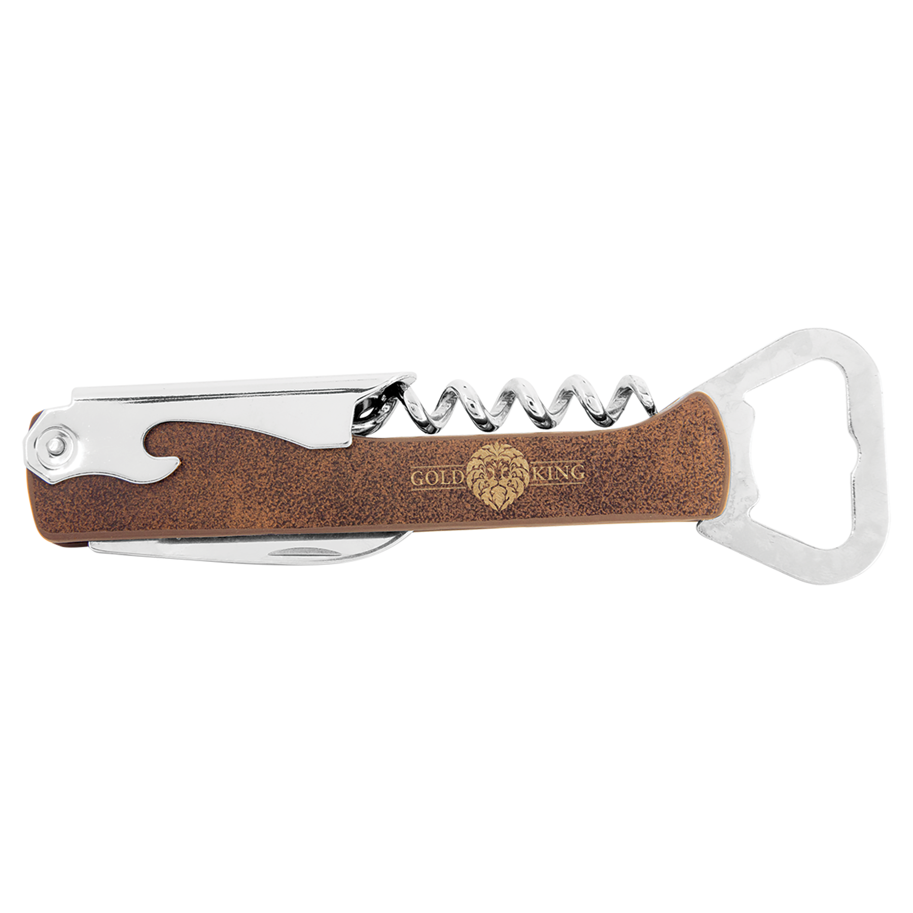 Laser Engraved Leatherette Wine Bottle Opener 8