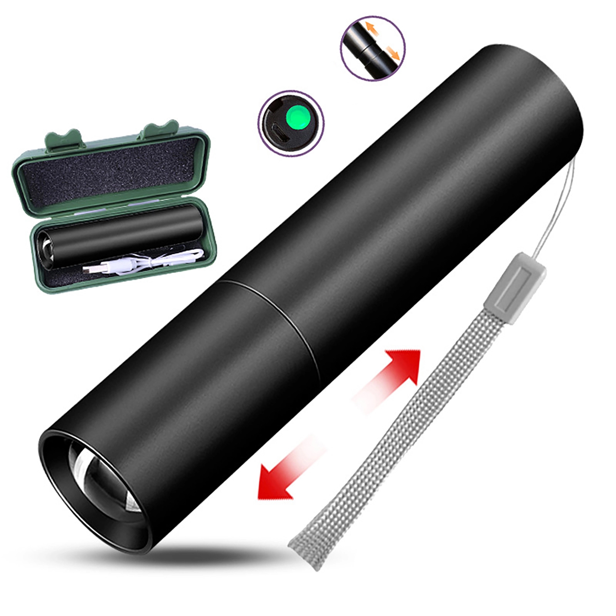 Multifunctional Portable Rechargeable Flashlight 2