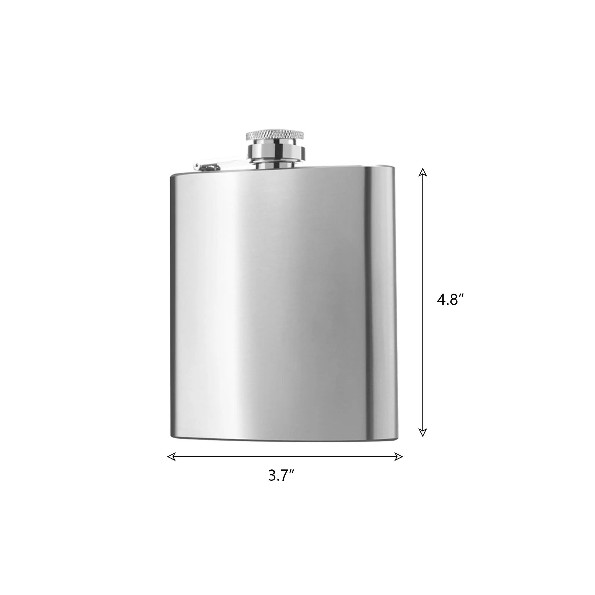 8Oz Stainless Hip Flasks for Liquor, custom water bottle with logo imprint 3