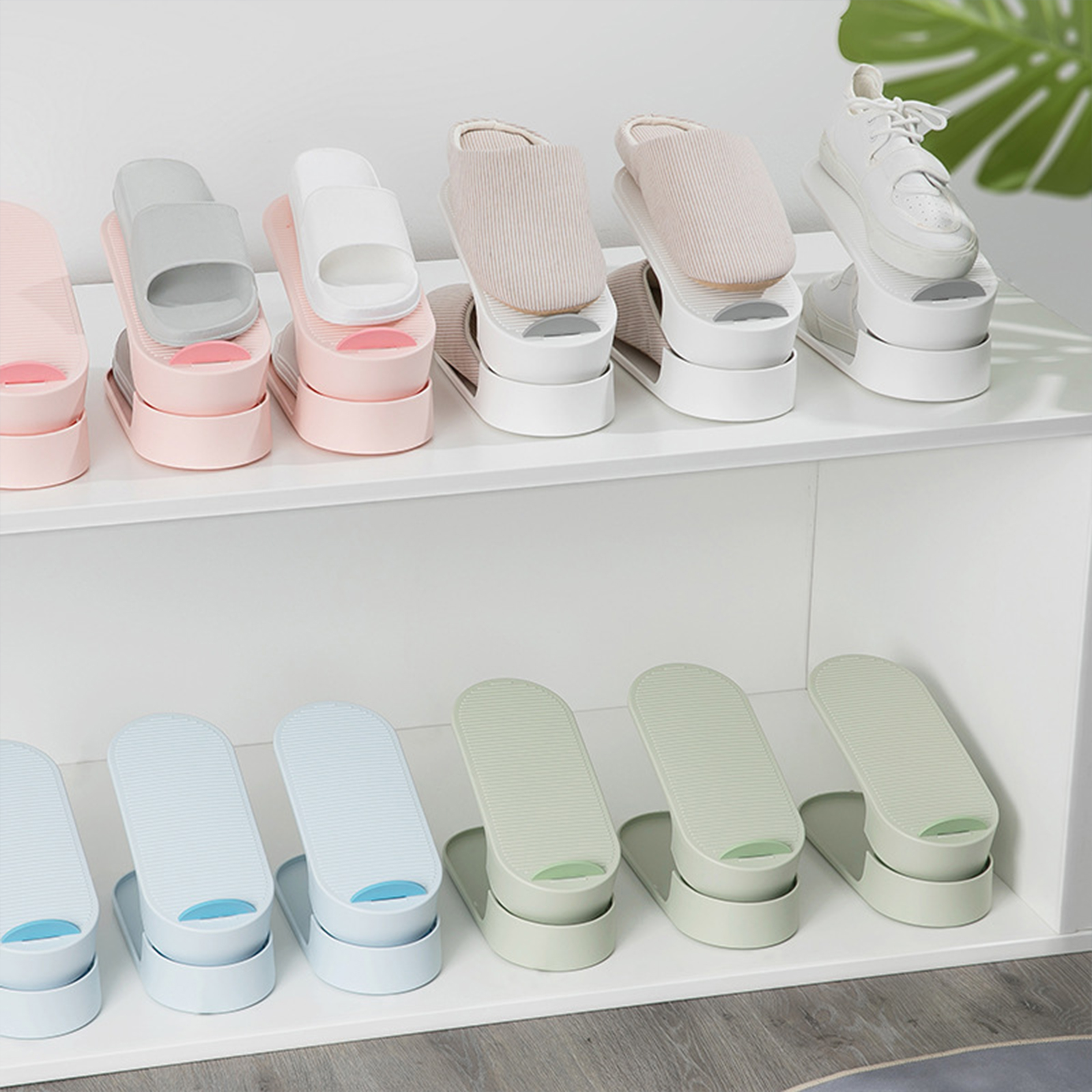 Polypropylene Adjustable Space Saving Shoe Holder 8