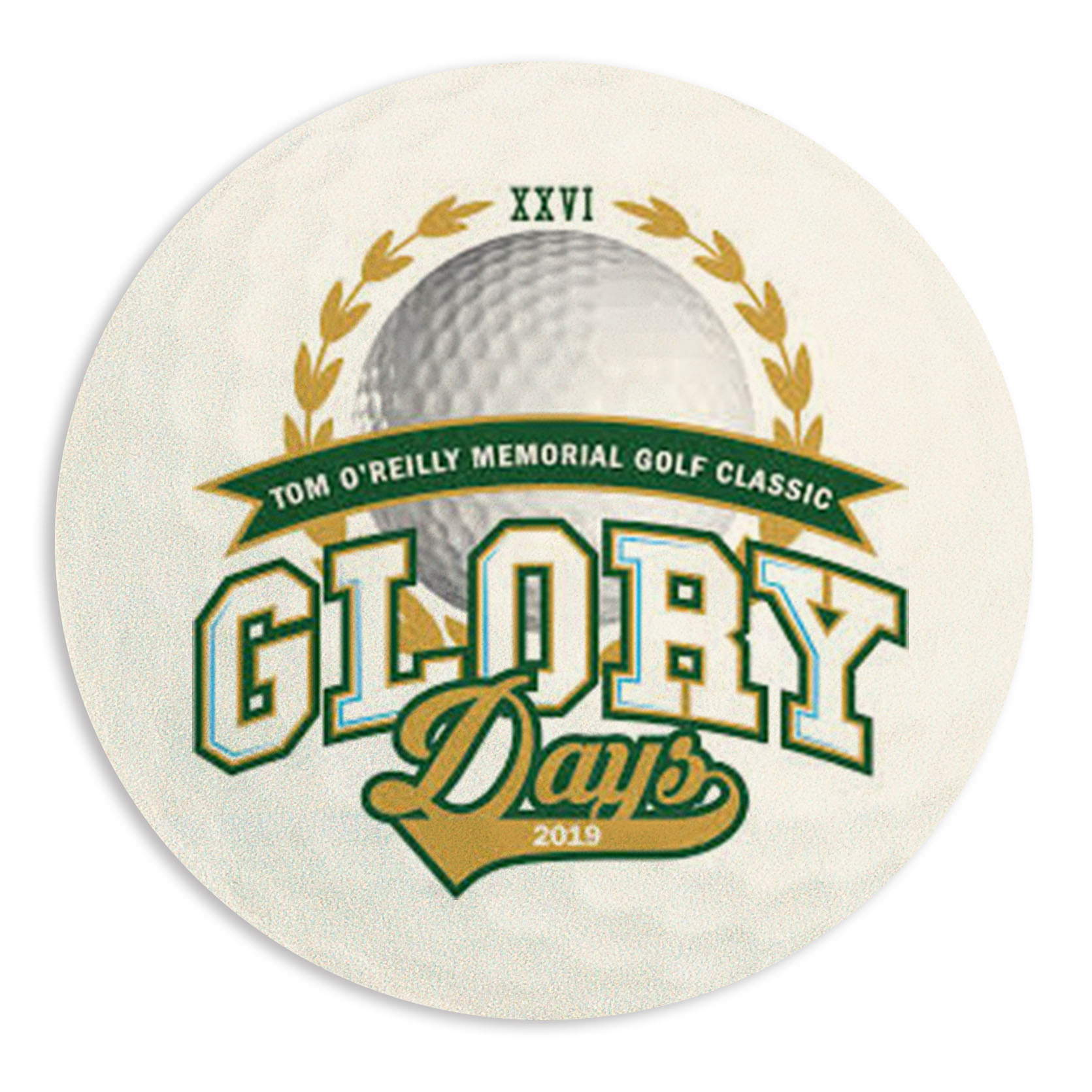 Full Color Process 60 Point Golf Ball Pulp Board Coaster