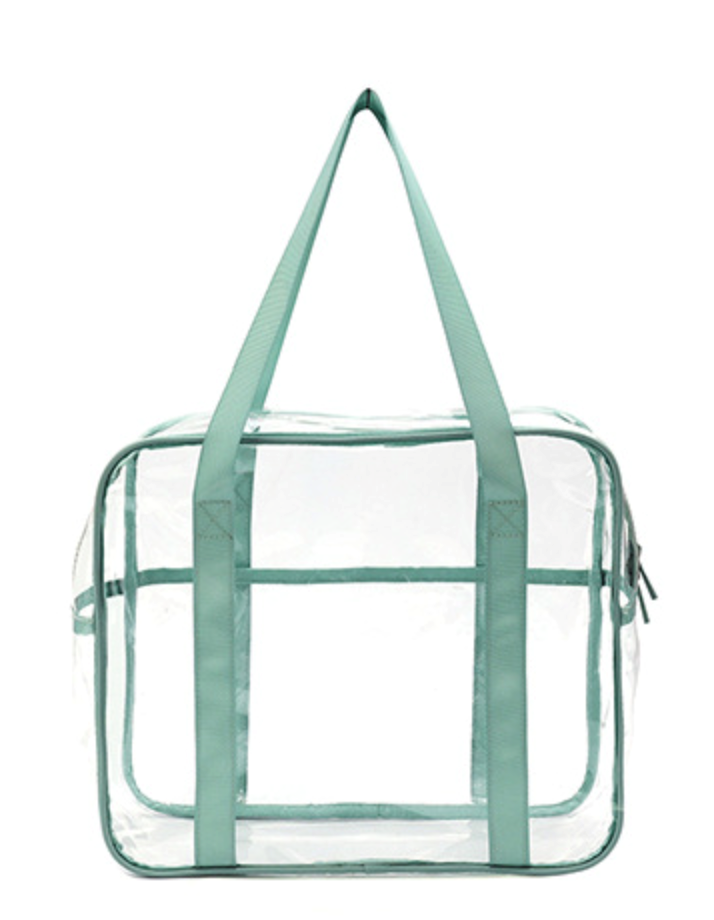 PVC Clear Tote Bag With Zipper 1