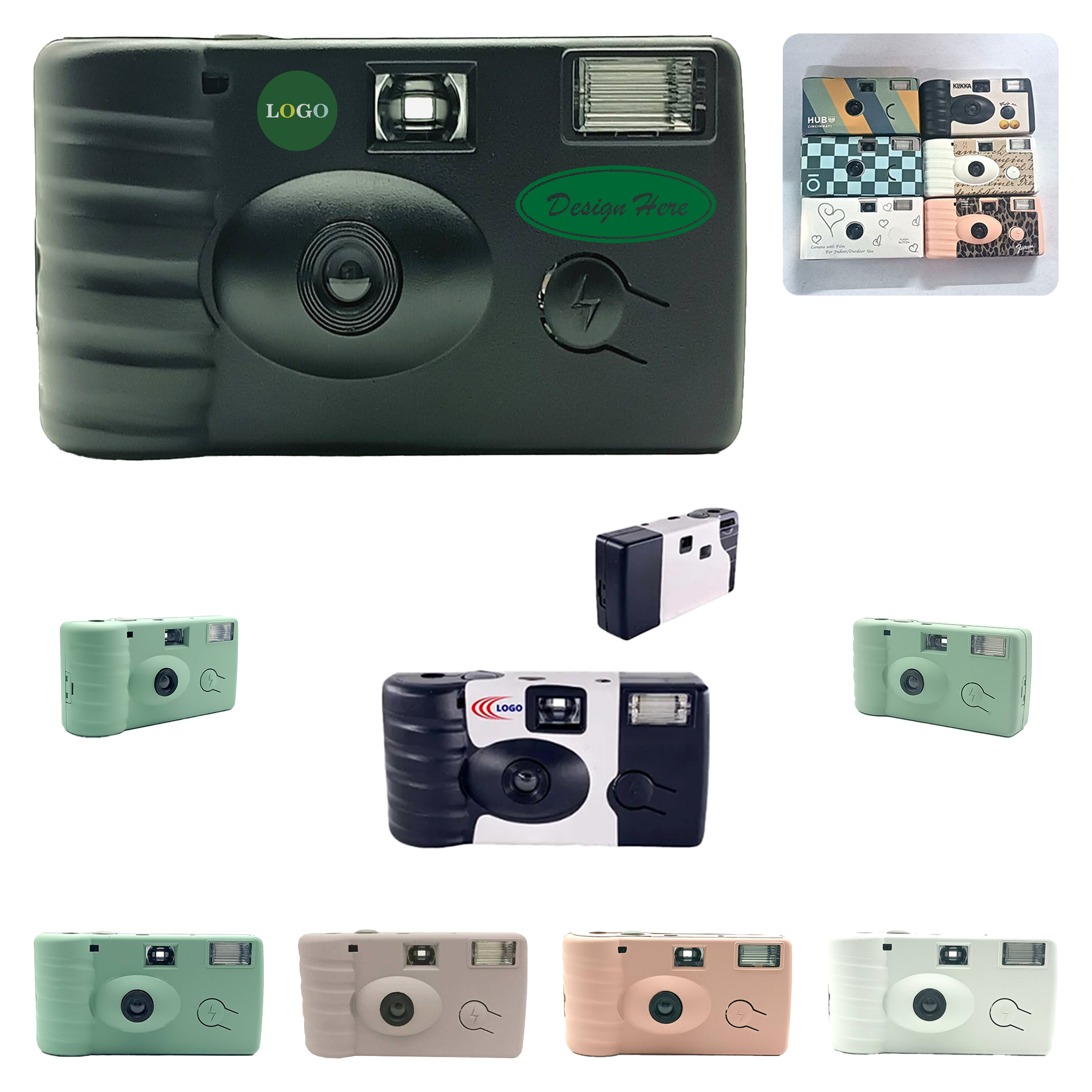 MOQ 30pcs Simple Point-and-Shoot Film Camera(12 Exposures) 2