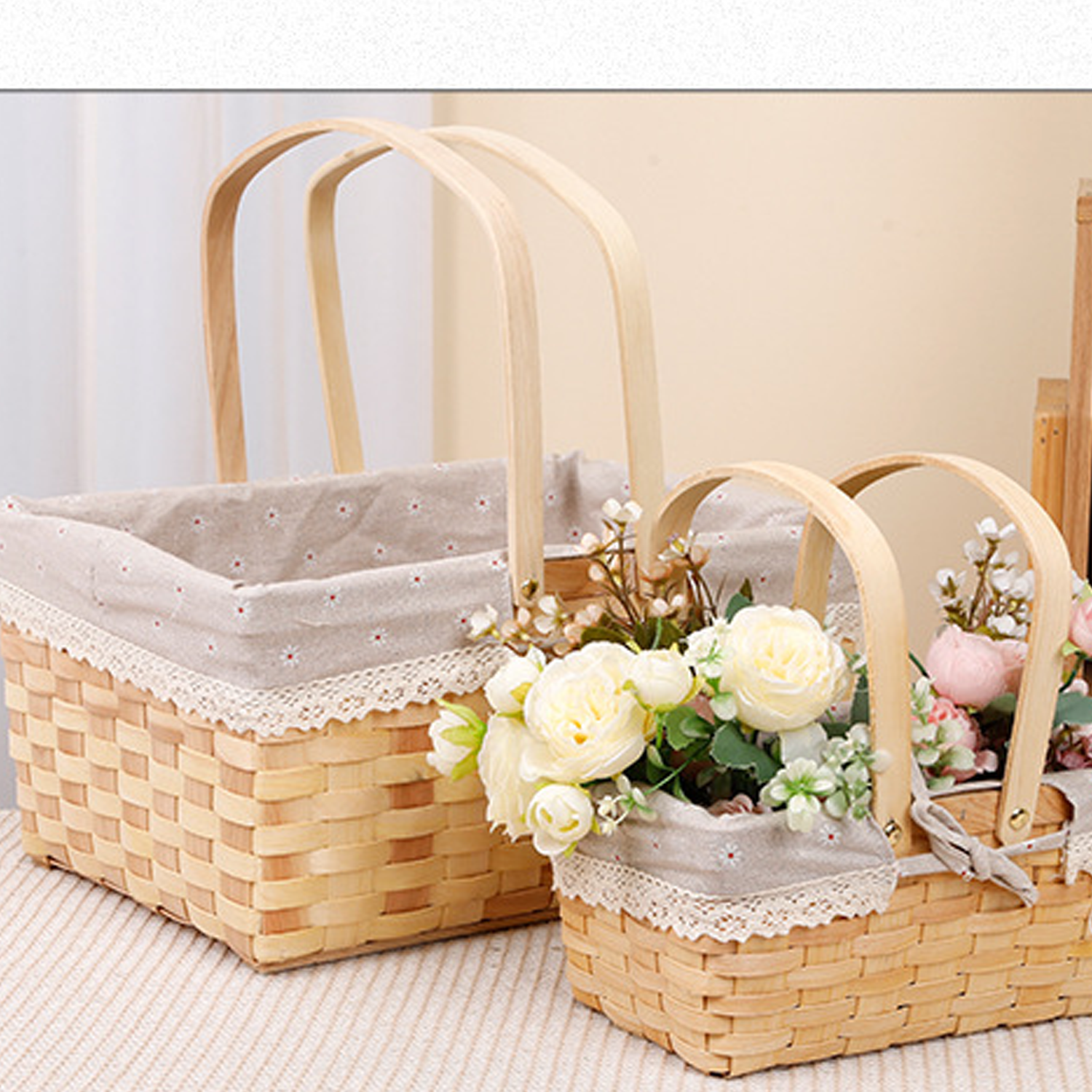 Woven Wood Chip Storage Basket 4