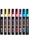POSCA 8 Piece Soft Marker Set with Bag - Medium 35