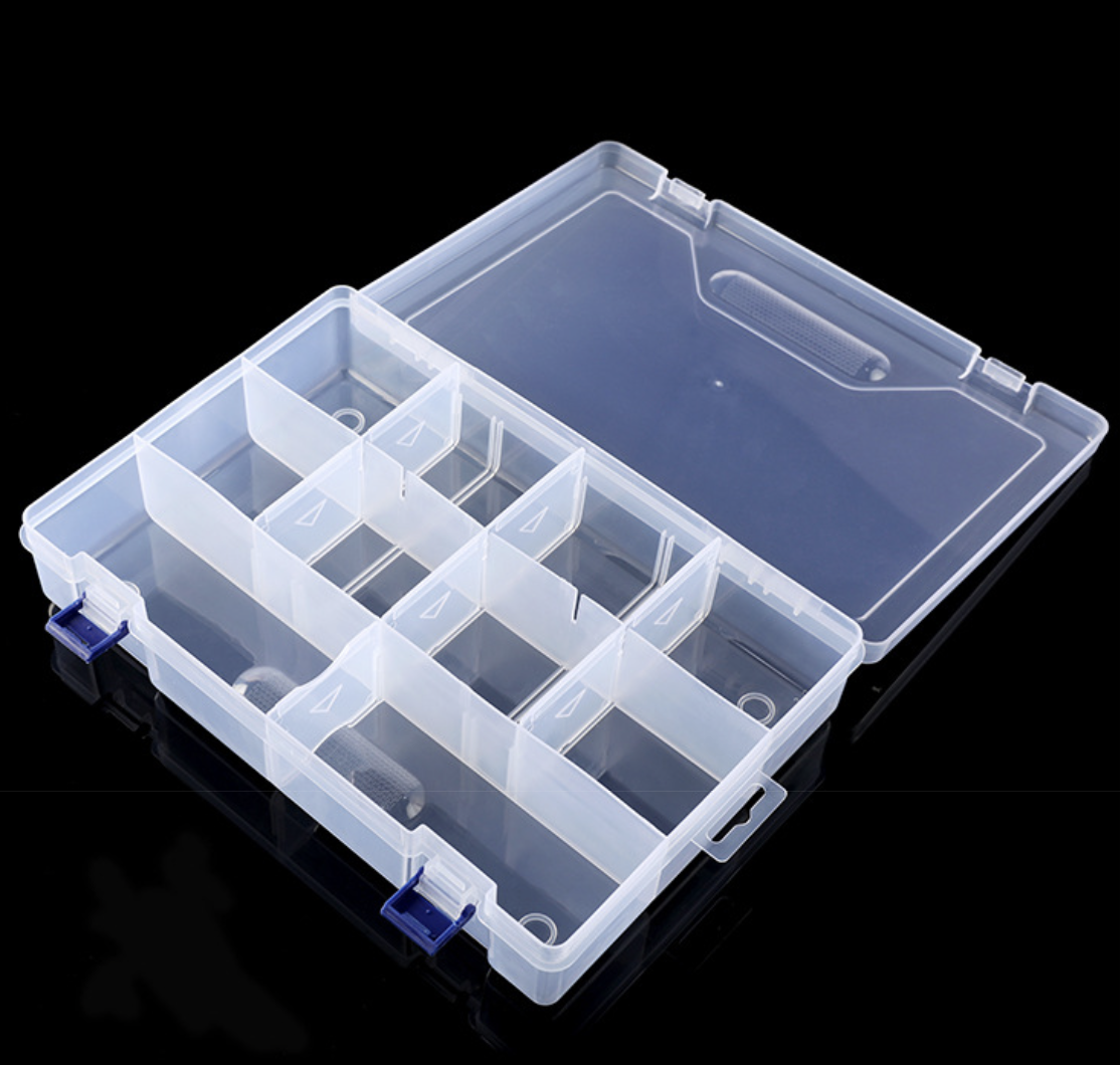 10 Grids Plastic Clear Organizer Box 7