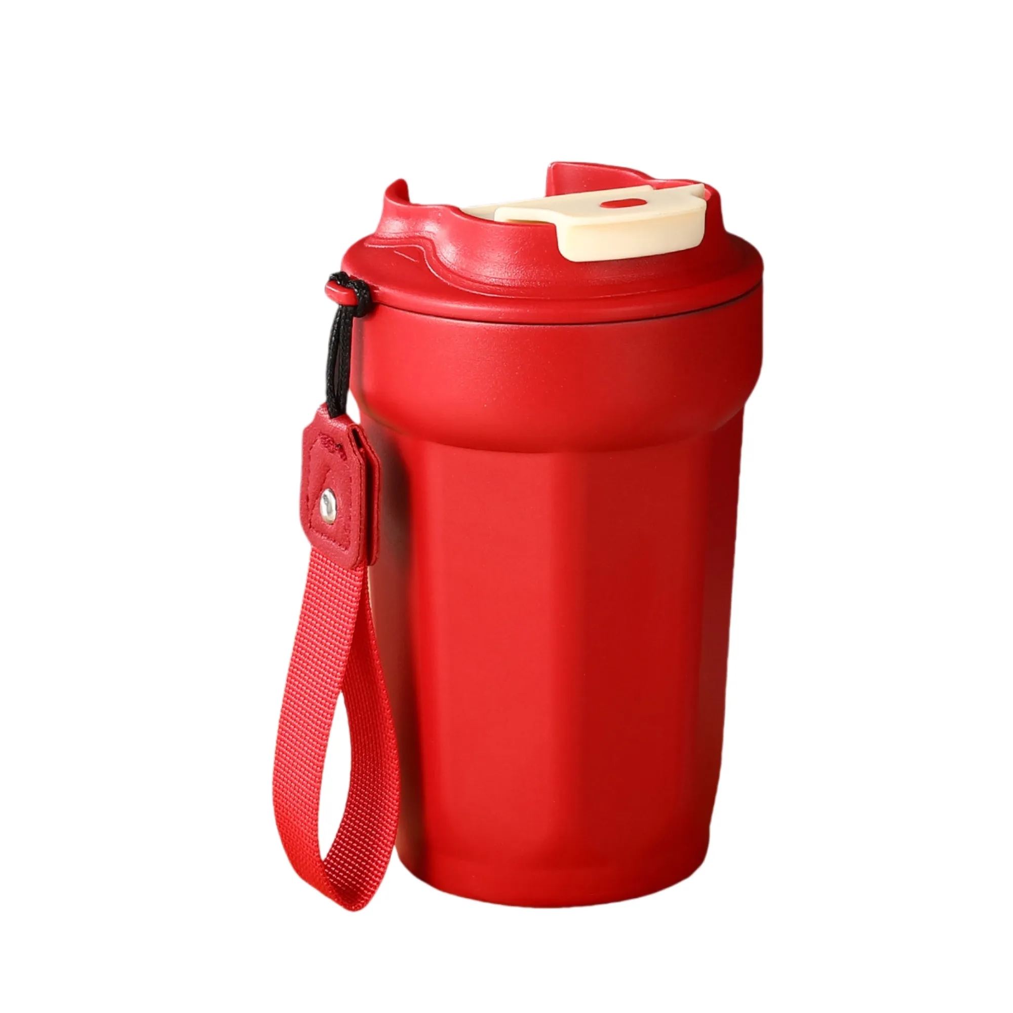 15oz 316 Stainless Steel Vacuum Coffee Cup With Lanyard 1