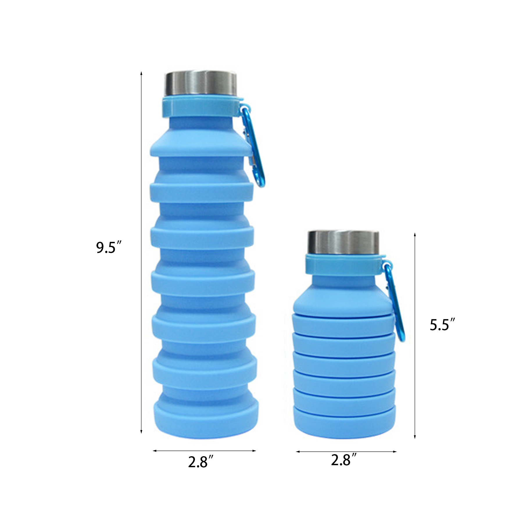 Collapsible Silicon Water Bottle 2