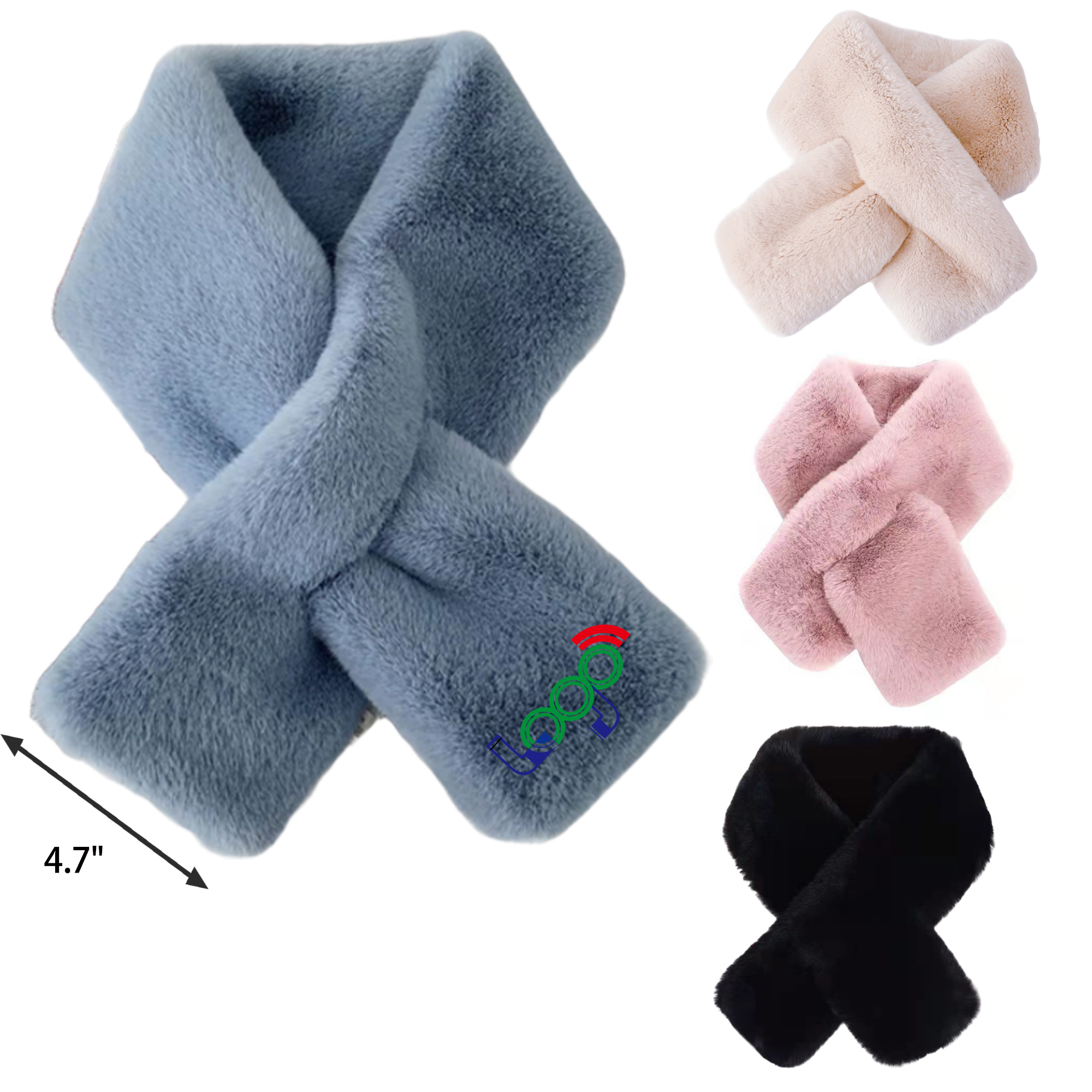 Soft Women's Solid Color Warm Scarf 4