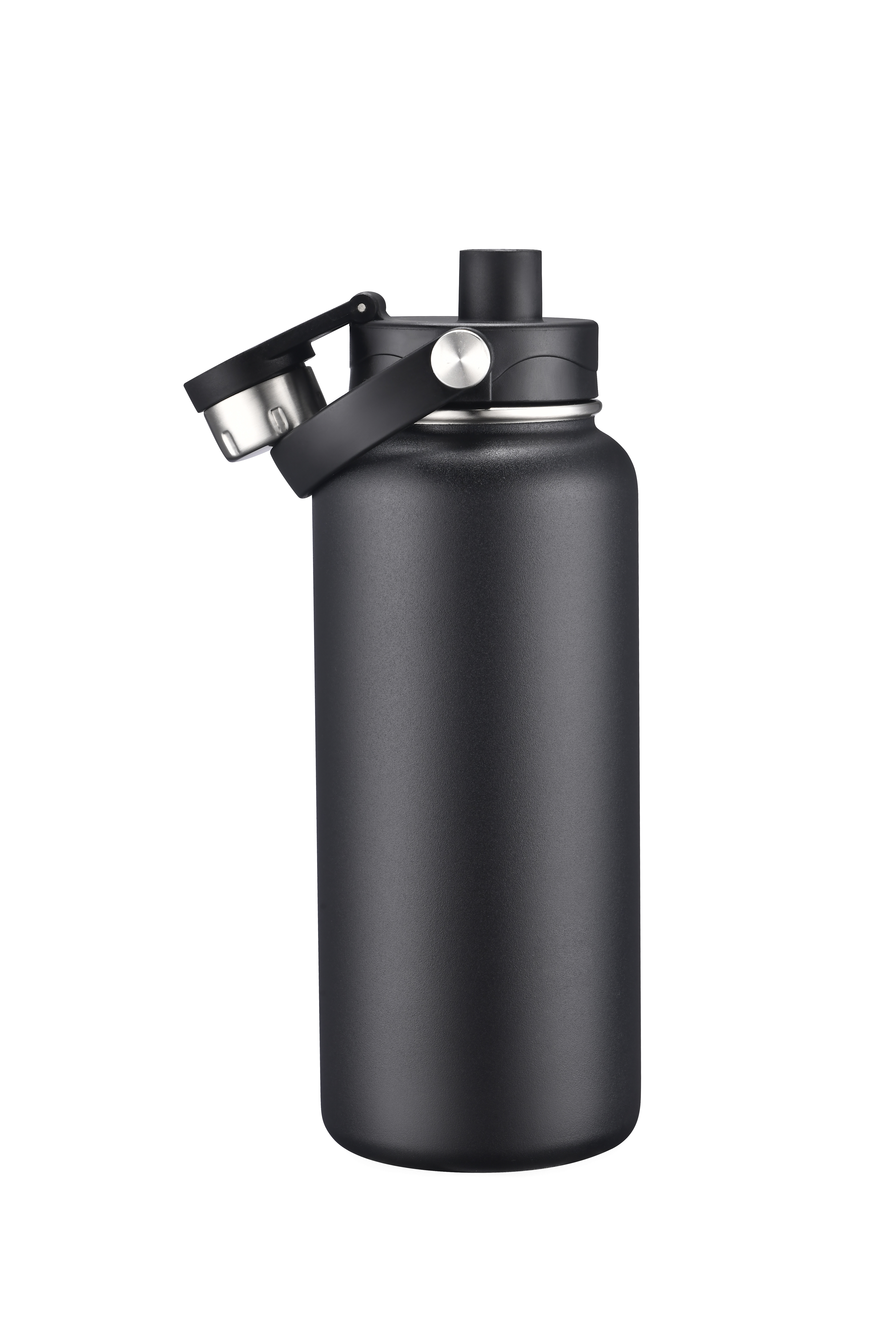 Endura 34 oz Black Vacuum Water Bottle, custom water bottle with logo imprint 2