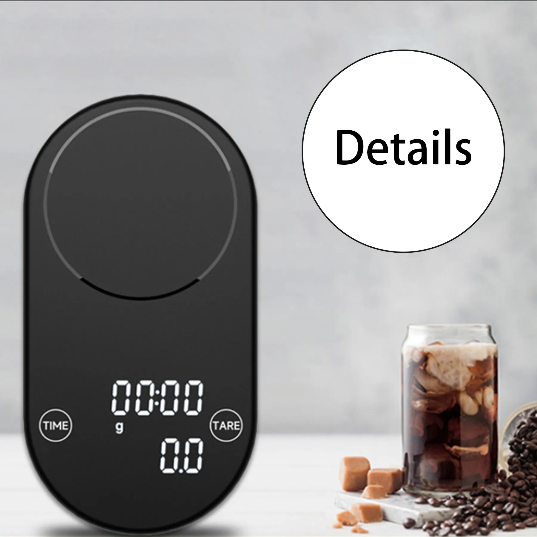Glass Intelligent Coffee Electronic Scale 4