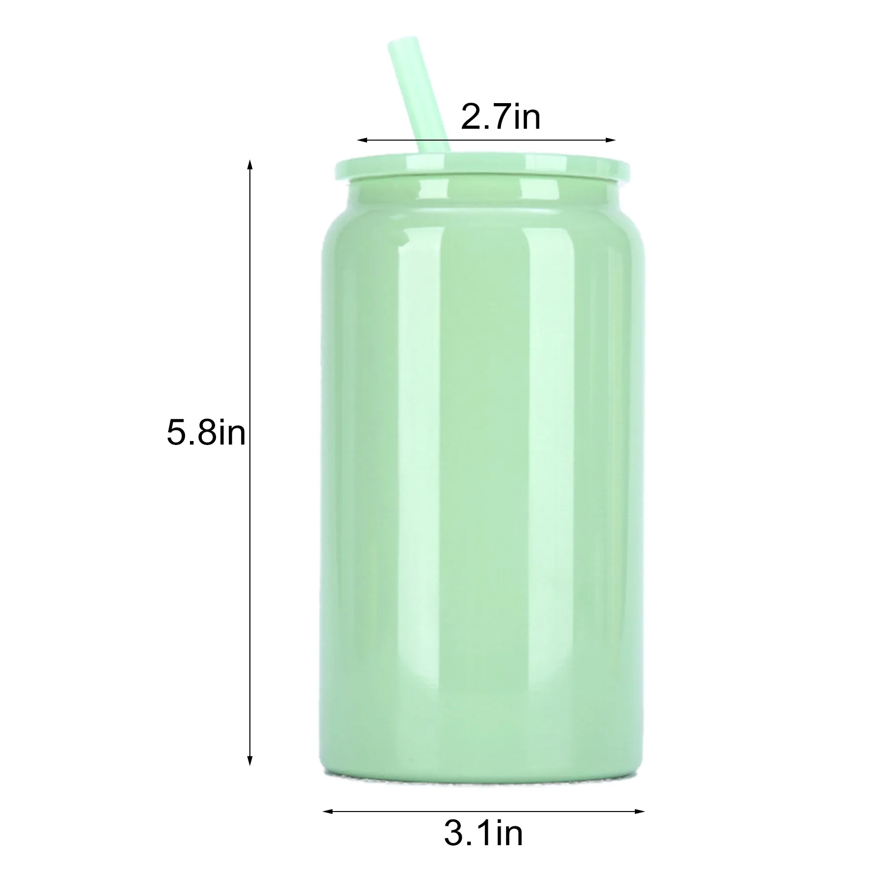 16 Oz Insulated Tumbler With Lid And Straw 2