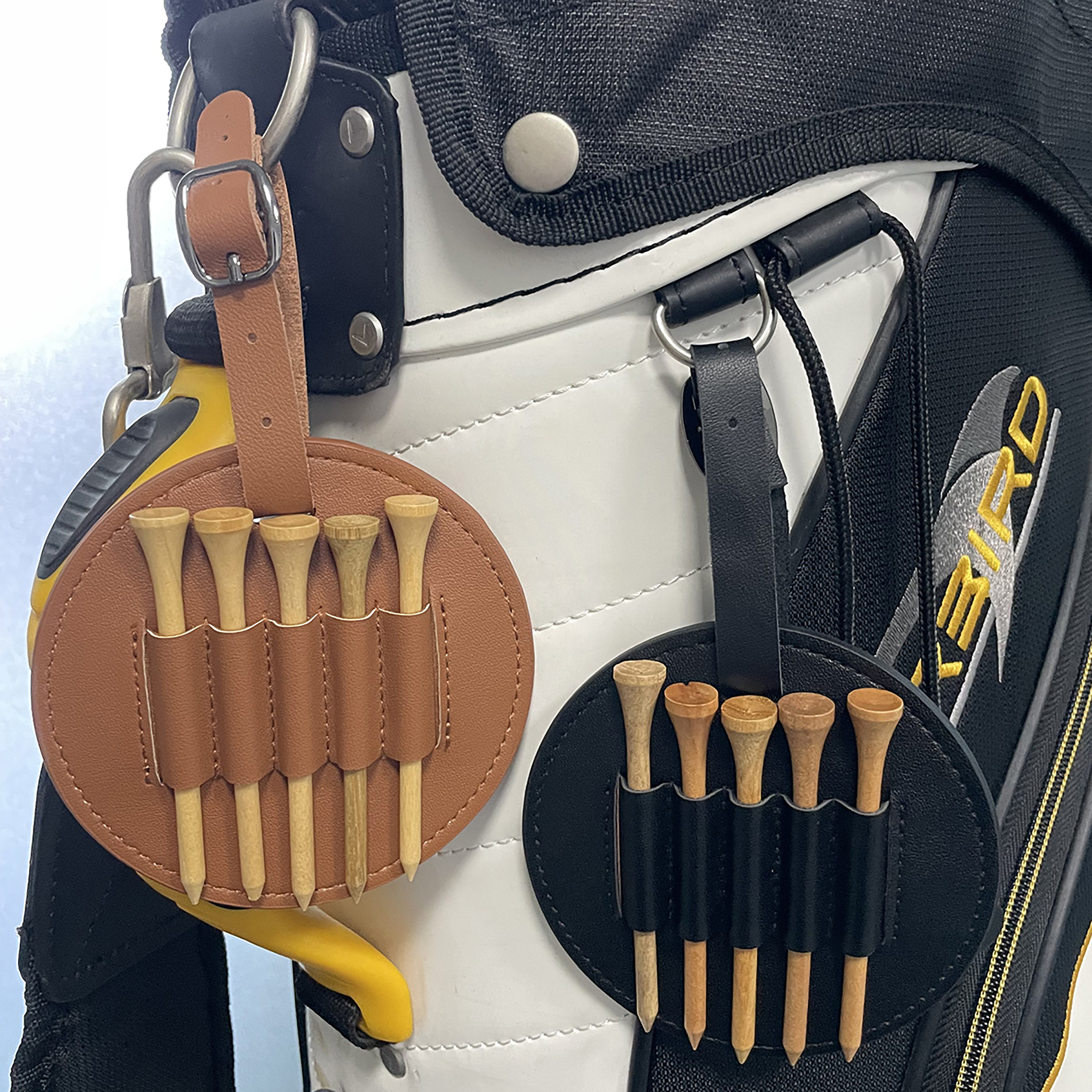 Leather Golf Tee Holder Pouch 3
