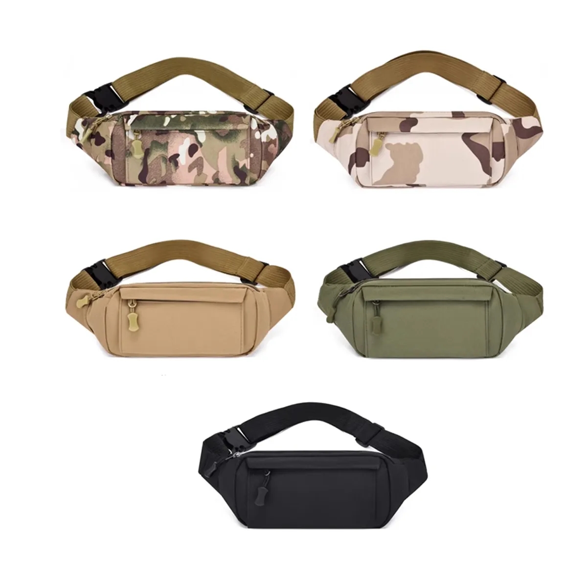 Portable Nylon Outdoor Waist Bag Travel Shoulder 5