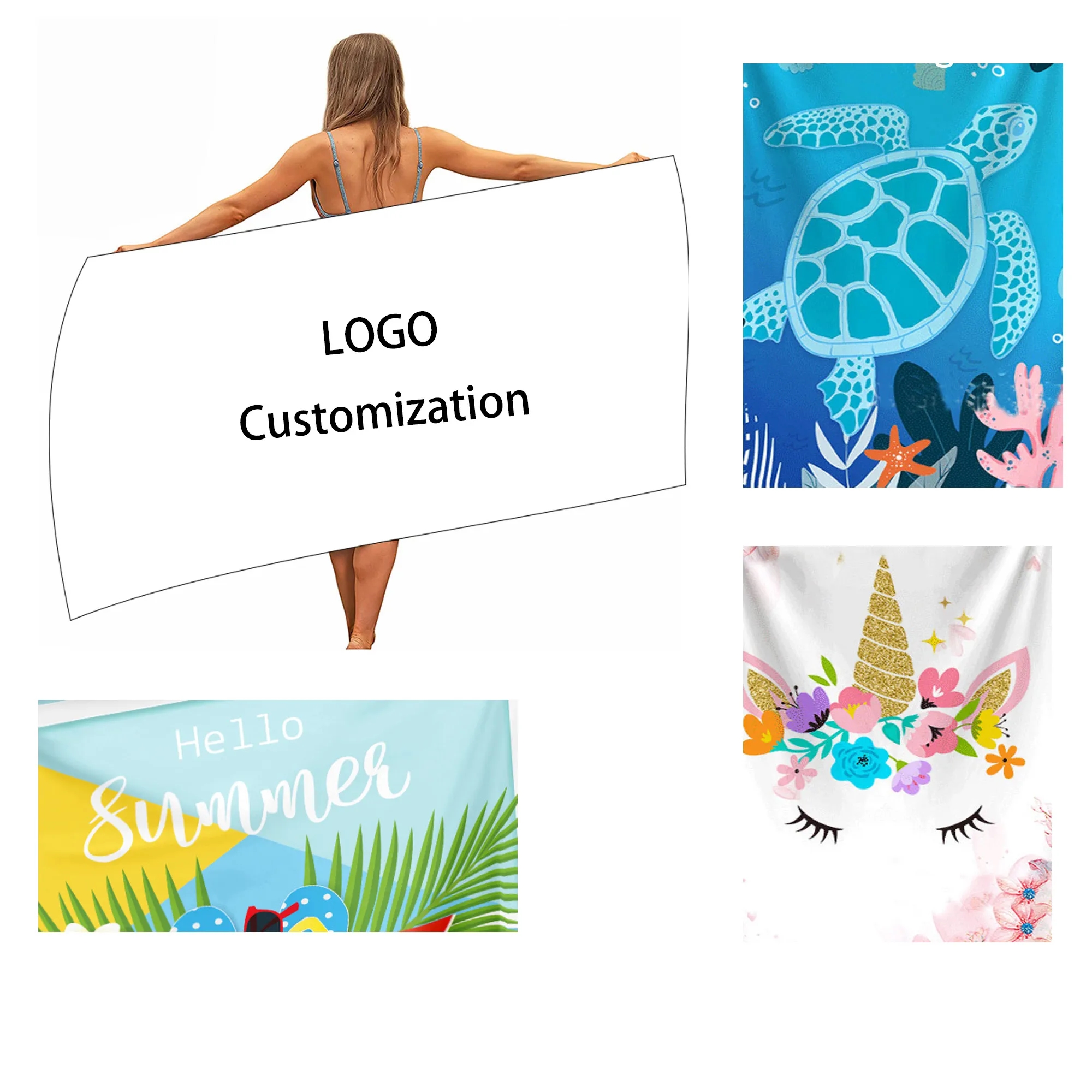 Microfiber Absorbent Quick Drying Beach Towel 2