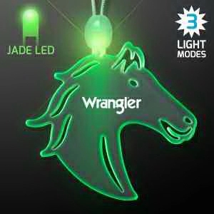 Acrylic Horse Head Shape Necklace with LED 7