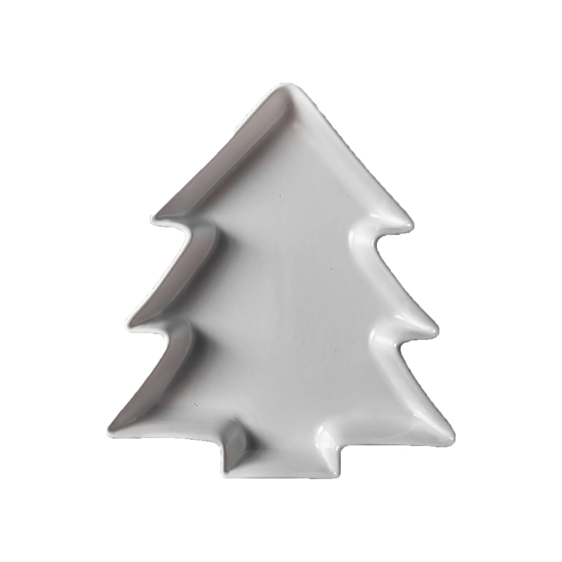 Christmas Tree Shaped Plate Ceramic Dish 13