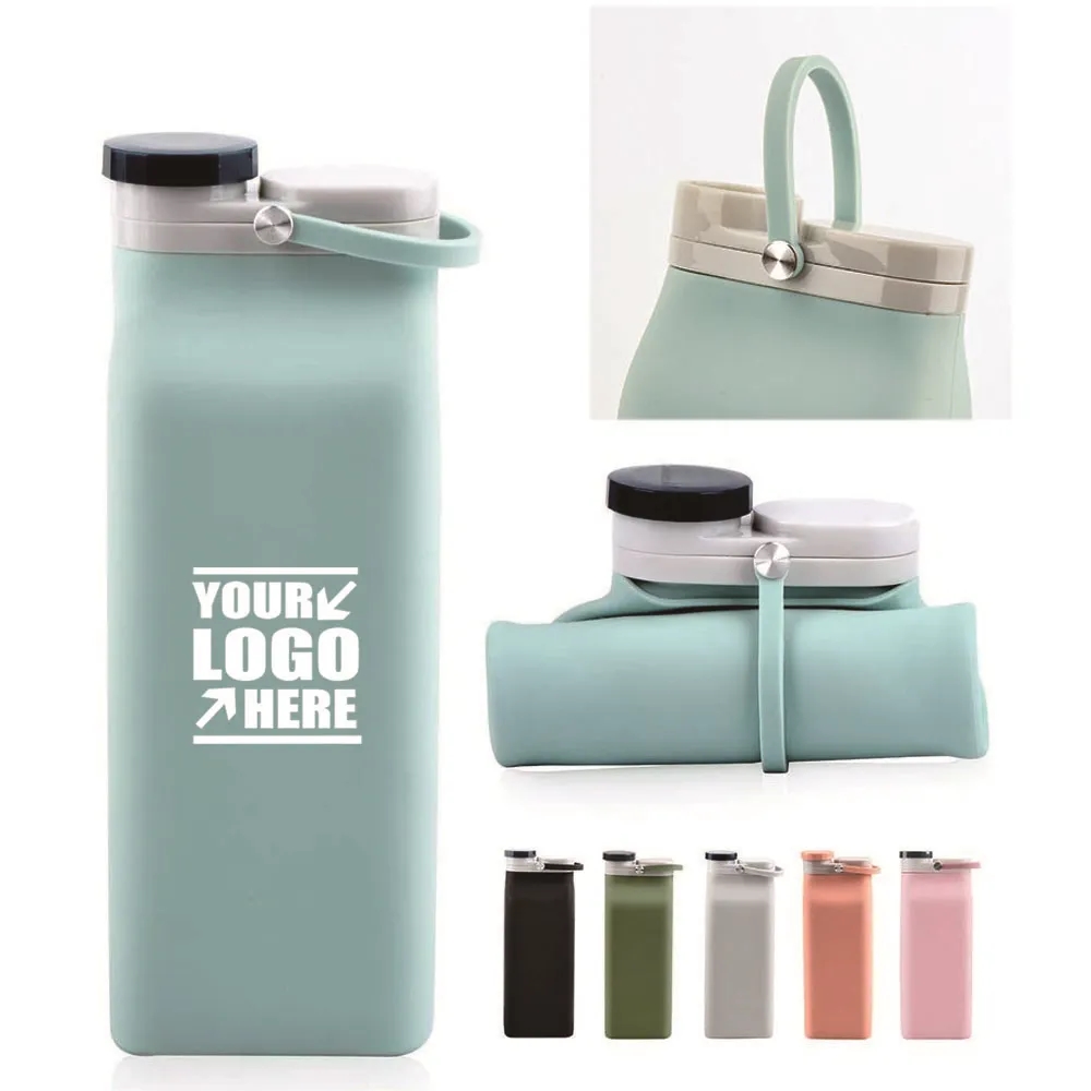 20oz Collapsible Water Bottle with Triple Leak Proof 3