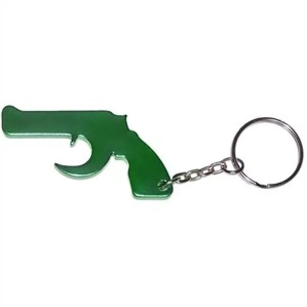 Gun Shape Bottle Opener w/Key Chain 7