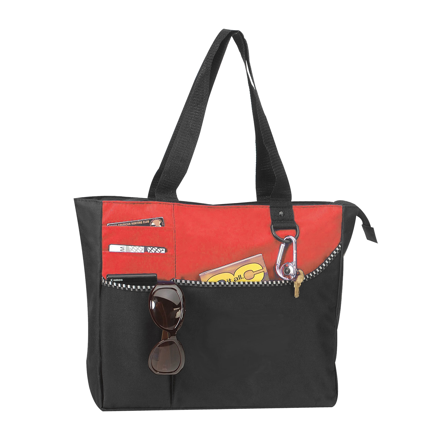 600D polyester Tote Bag with Zipper 4