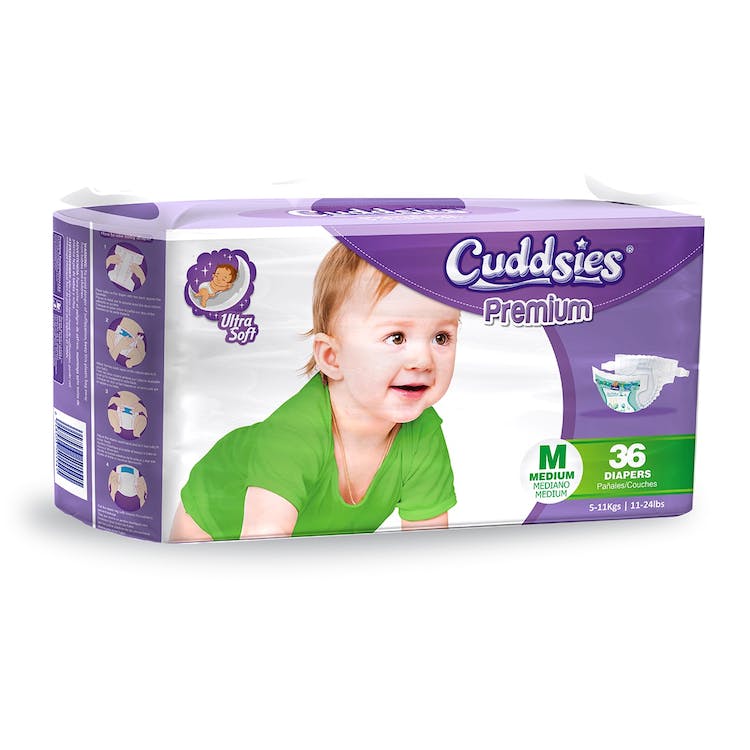 Premium Ultra Soft Diapers - Medium 11-24 Lbs. 1