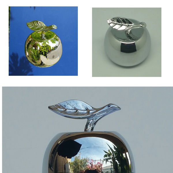 BRASS APPLE BELL CHROME FINISH 1