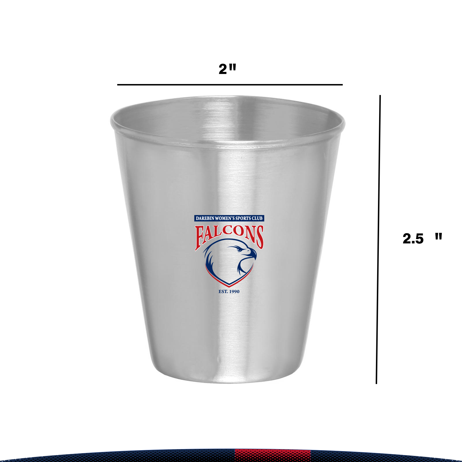 2.5 oz. Lisle Metal Shot Glasses 4