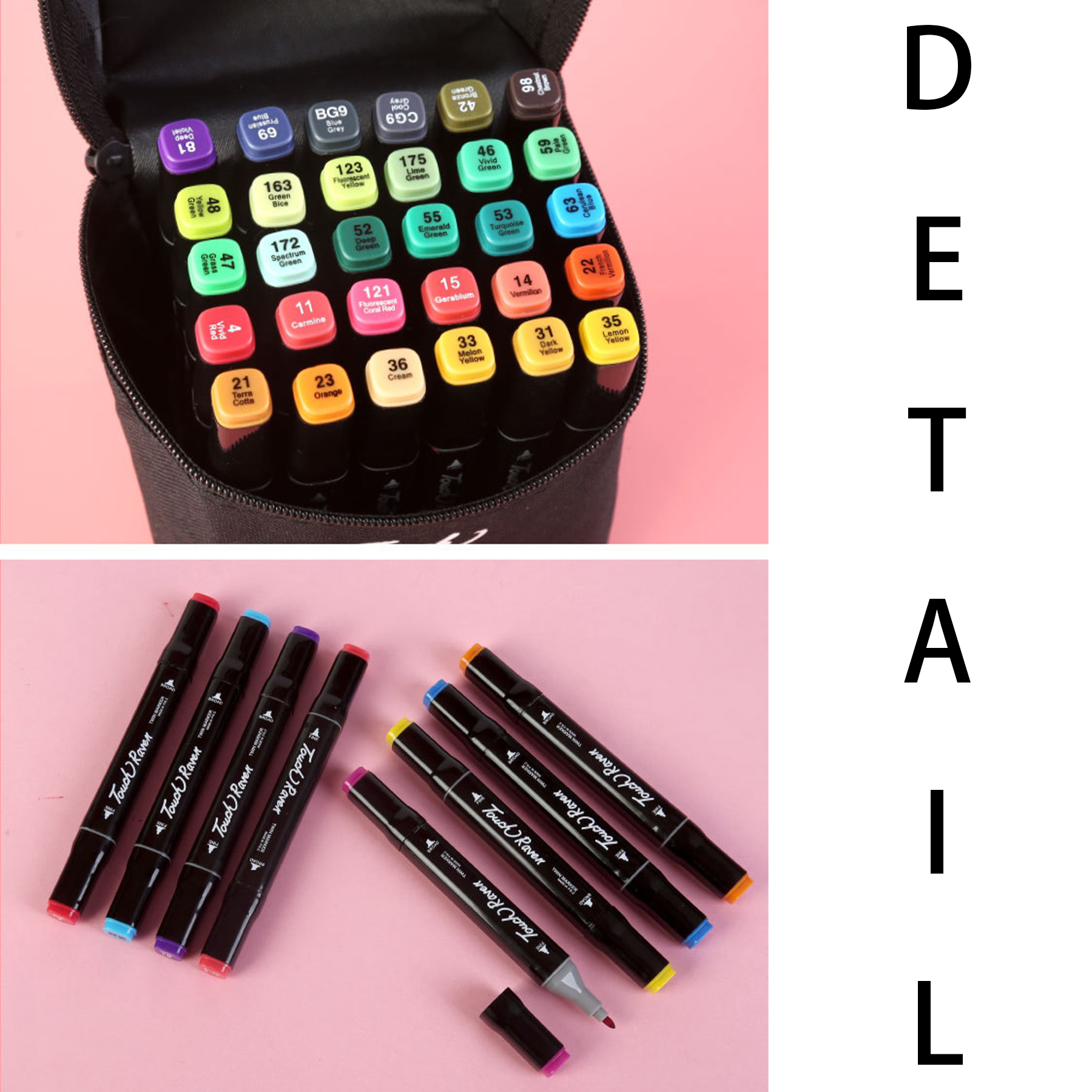 Plastic Watercolor pen oil marker set for kids 2