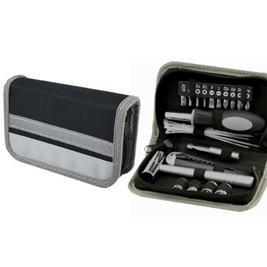 30pc Tool Set in polyester zippered around pouch 1