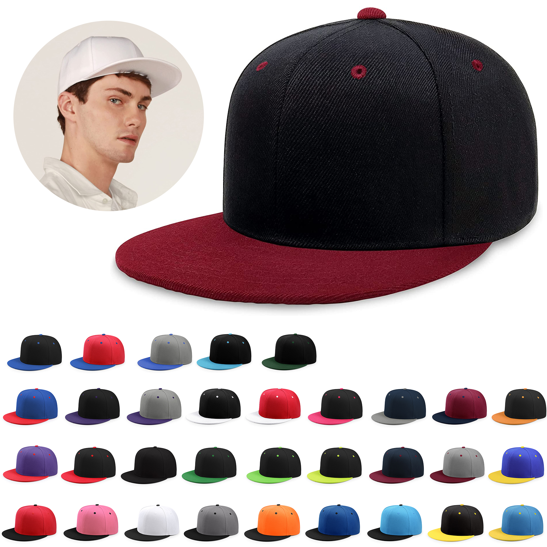 Trendy Color Style Plain Tone Baseball Cap 2