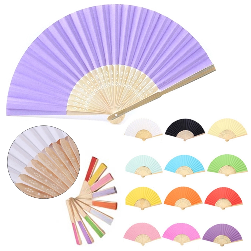 8 Inch Folding Paper Hand Held Fan 2