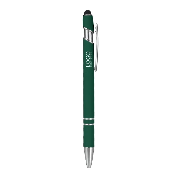 Custom Rubber Coated Stylus Ballpoint Pen 17