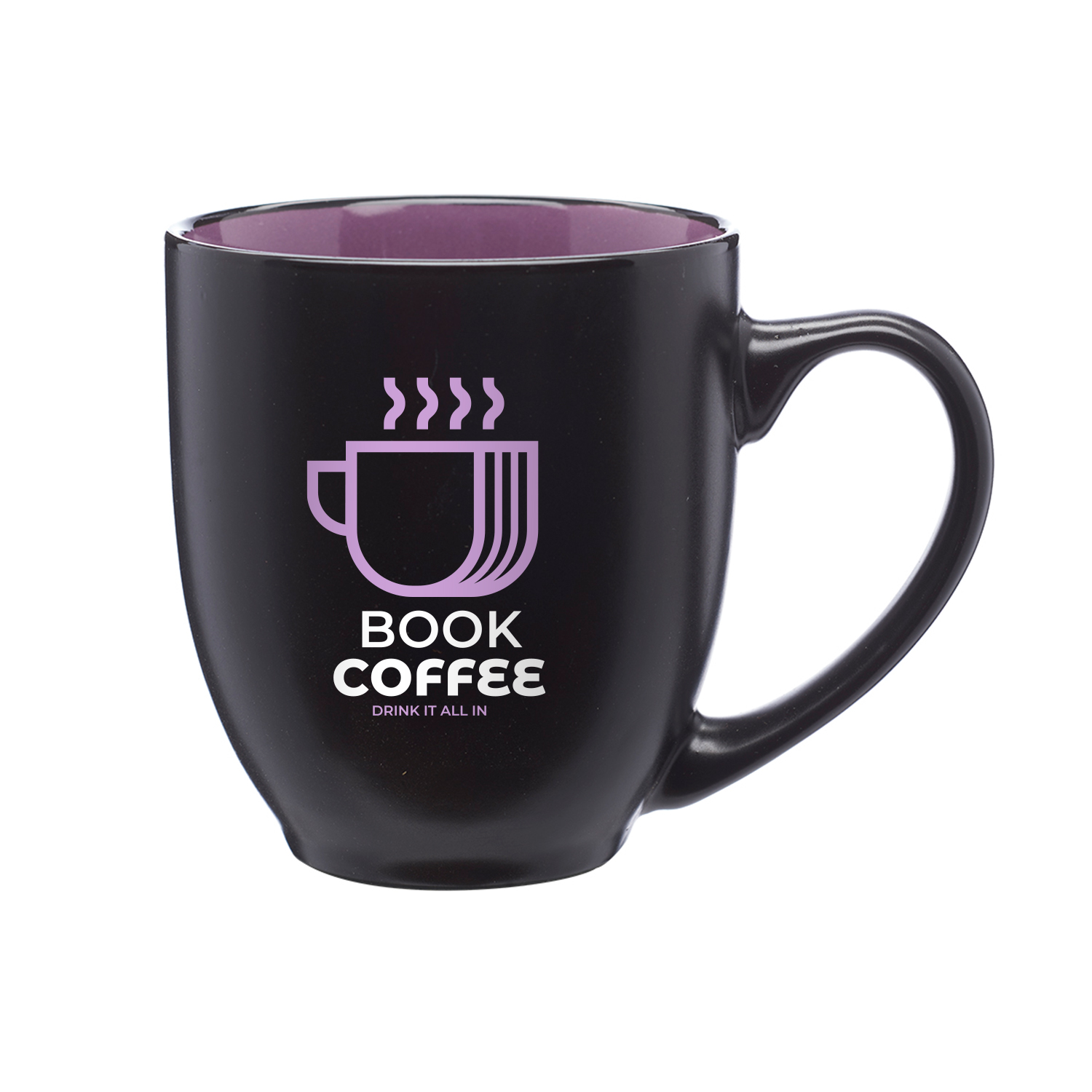 16 oz. Hidden Hue Ceramic Bistro Mug (2 Color Imprint) 2