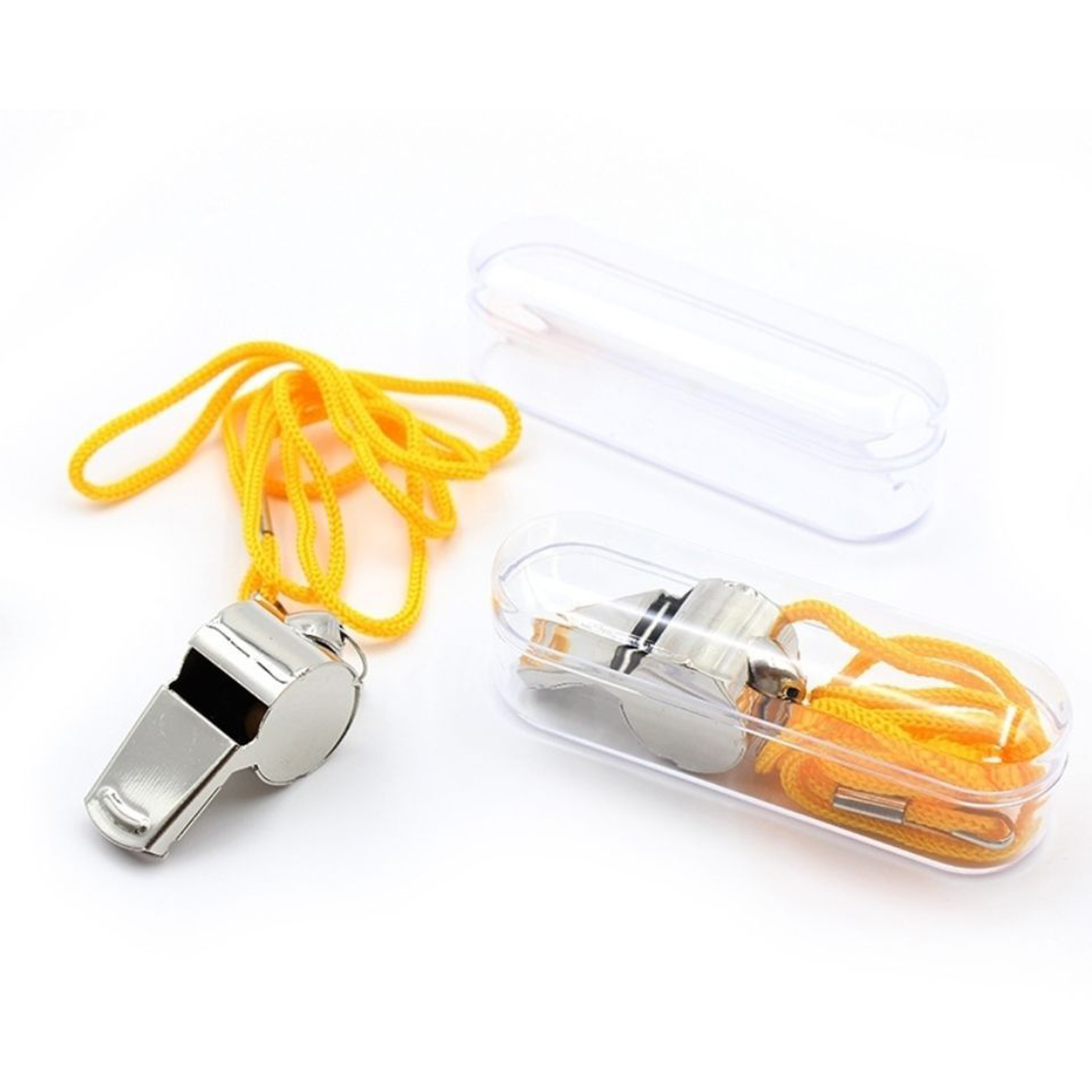 Metal Whistles With Lanyard 1