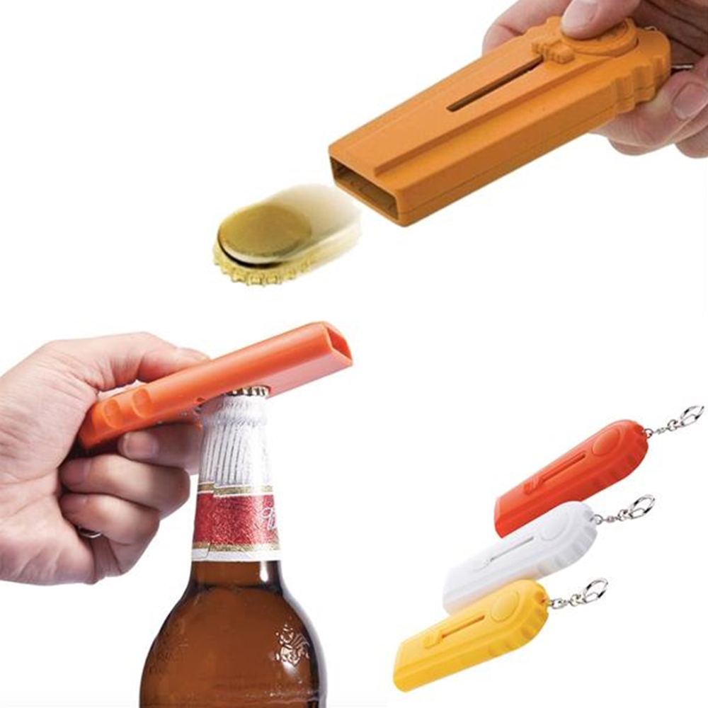 Cap Launcher Shoots Bottle Opener With Key Ring 2