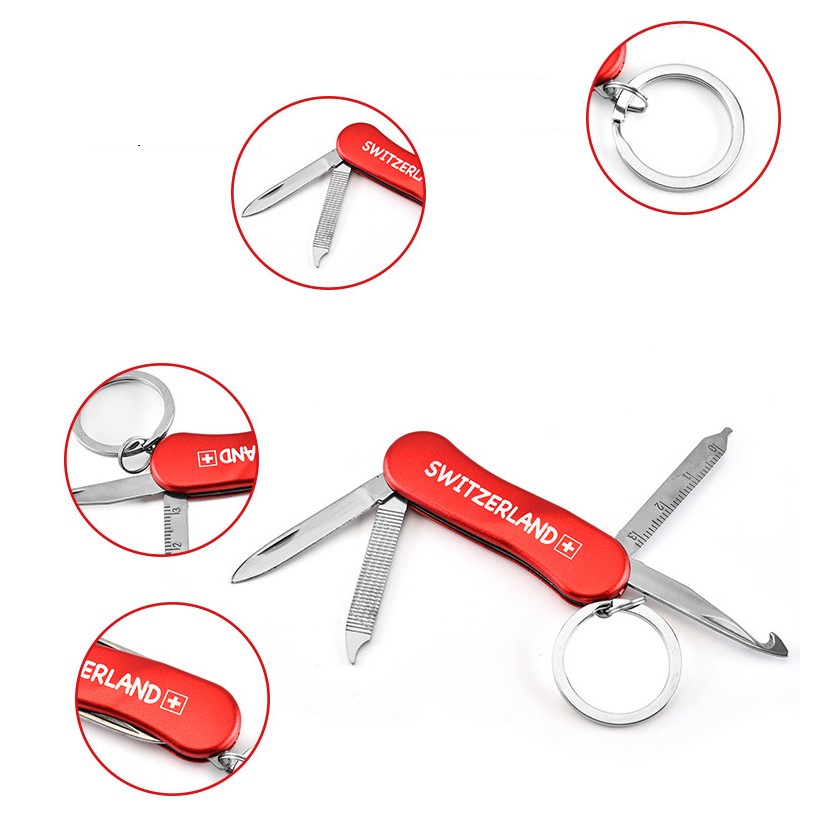 Multi-Function Tool Pocket Knife with Key Ring 6