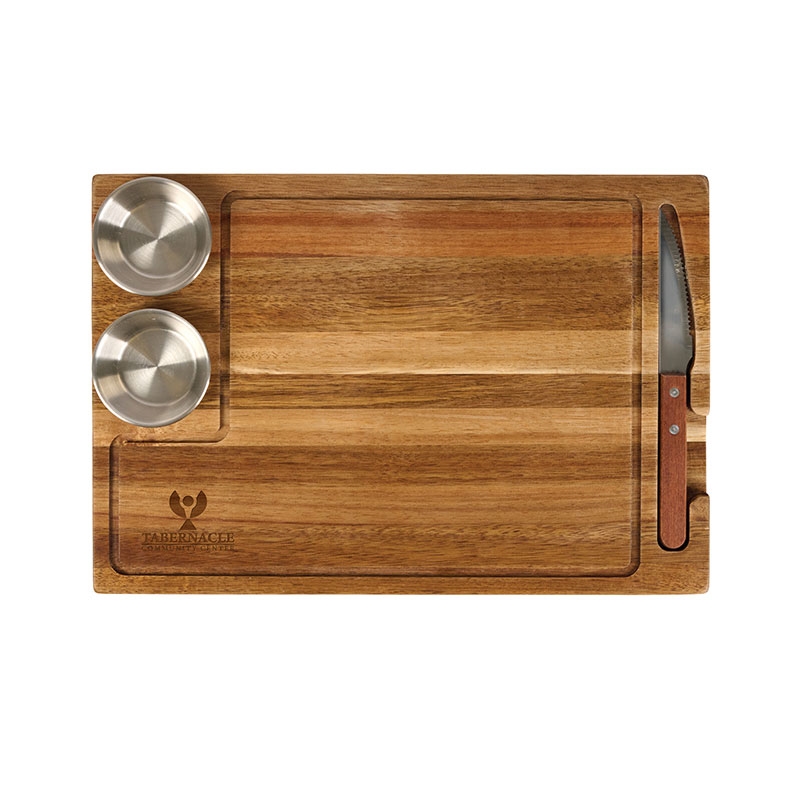 Arthur 4-Piece Acacia Wood Steak Board 9