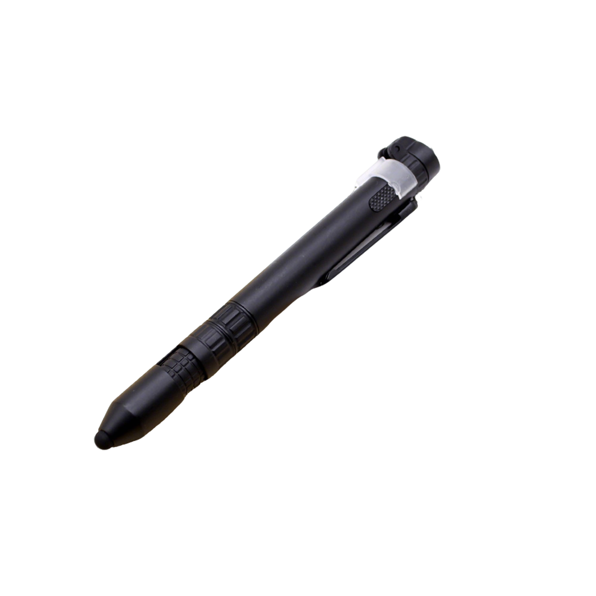 Six Function Utility Pen 5.9" With Stylus Phone Stand LED Compass 3