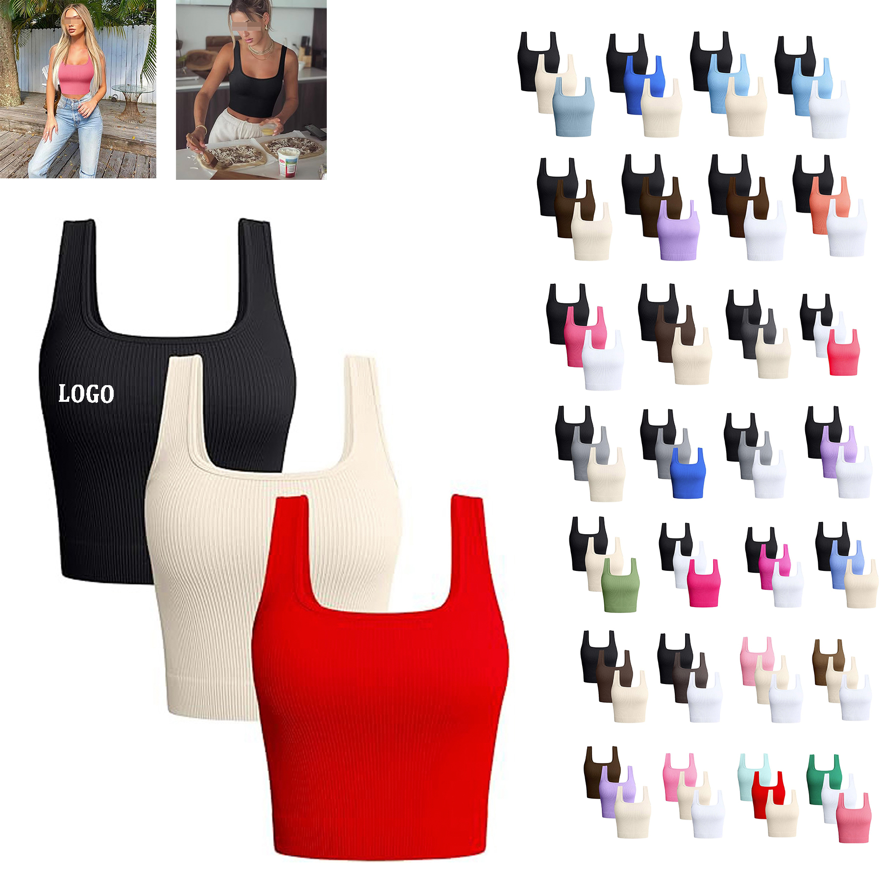 Women's Seamless Tank Tops 12