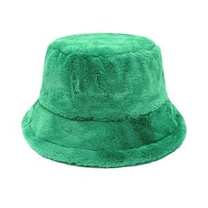 Fuzzy Sherpa Bucket Hat Faux Fur Teddy Fleece Fisherman Cap 2