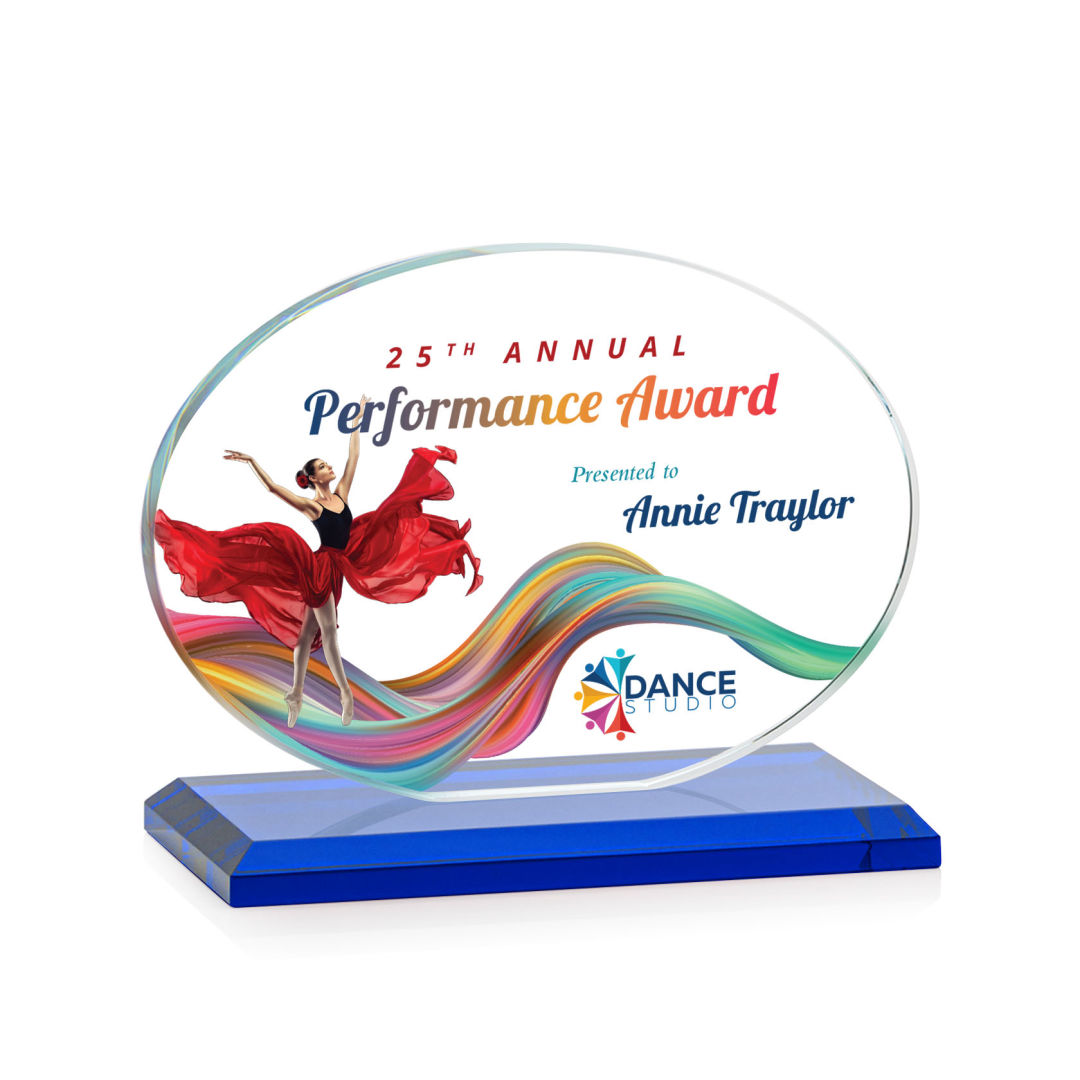 Austin (Horiz) VividPrint™ Award - Blue 9